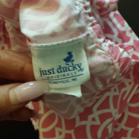 Just Ducky Girls Pink Pattern Pants Size 14 - Picture 3 of 3